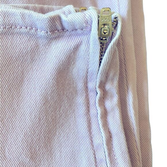 Talbots Sz 6 Lilac Purple Crop Zipper Ankle Denim Jeans Pants - Picture 6 of 6